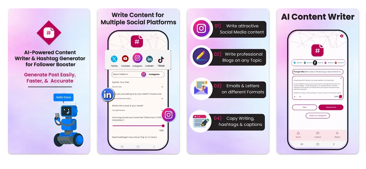 Hashtagify dashboard showing categorized hashtags by frequency and related tags, optimized for Instagram growth.