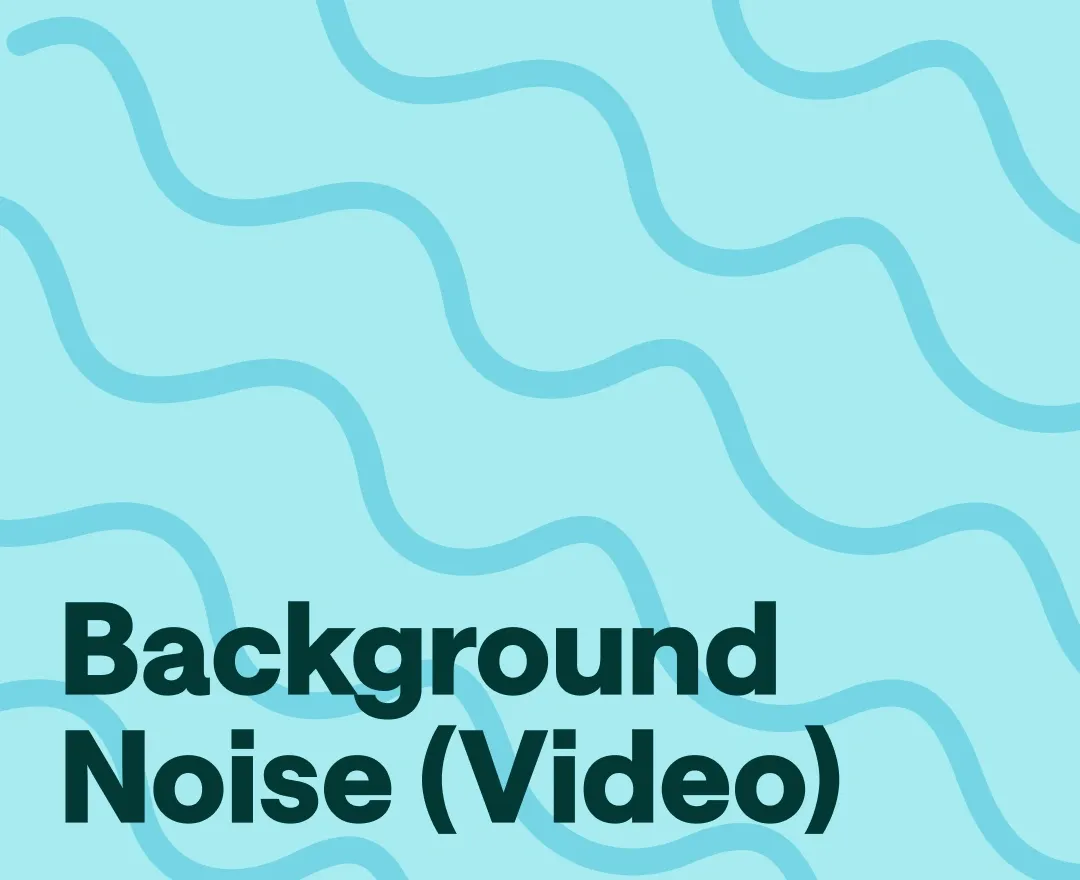 How to remove background noise from video