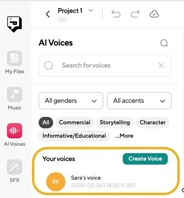 Realistic voice clone