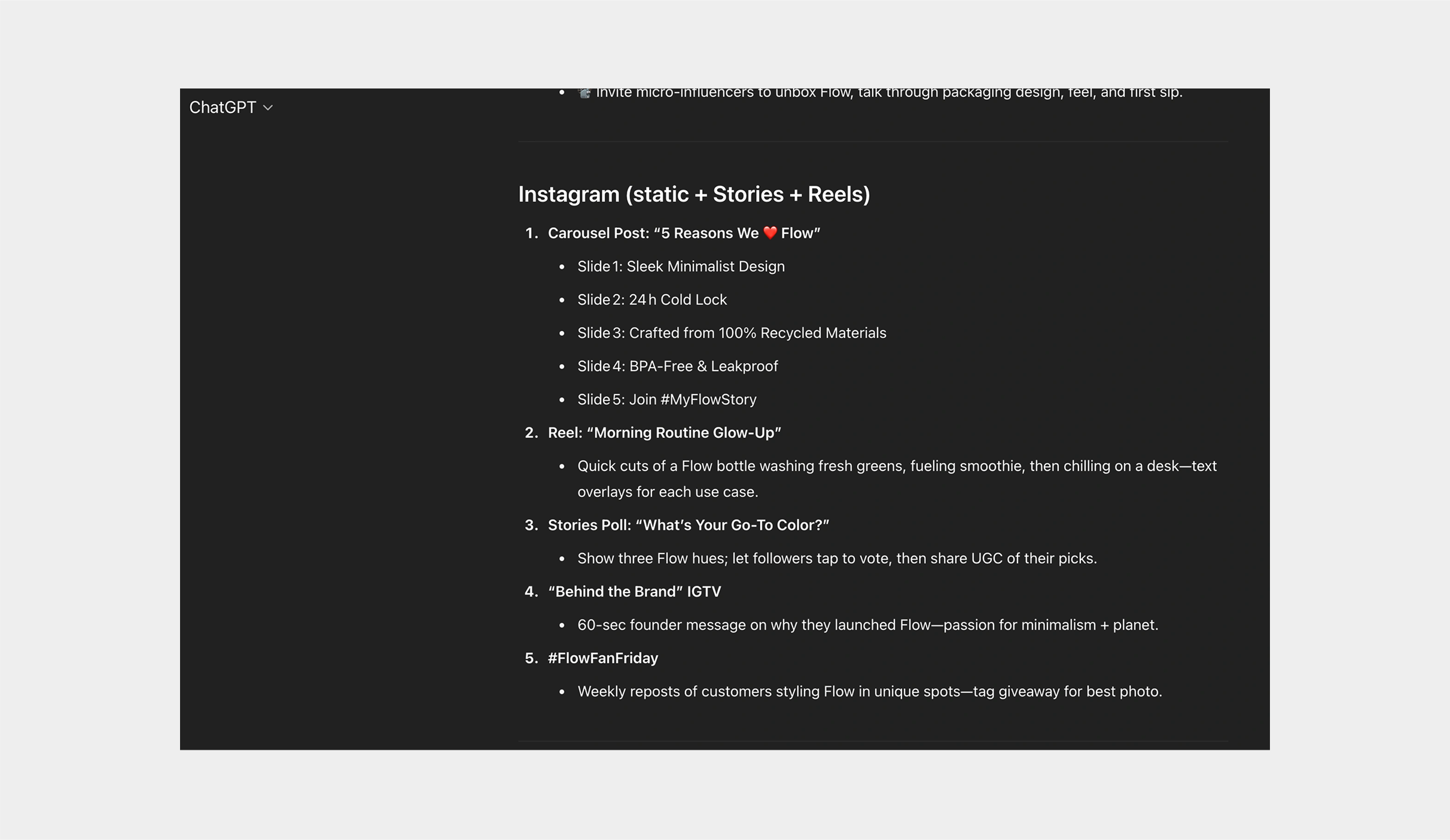 chatgpt for social media