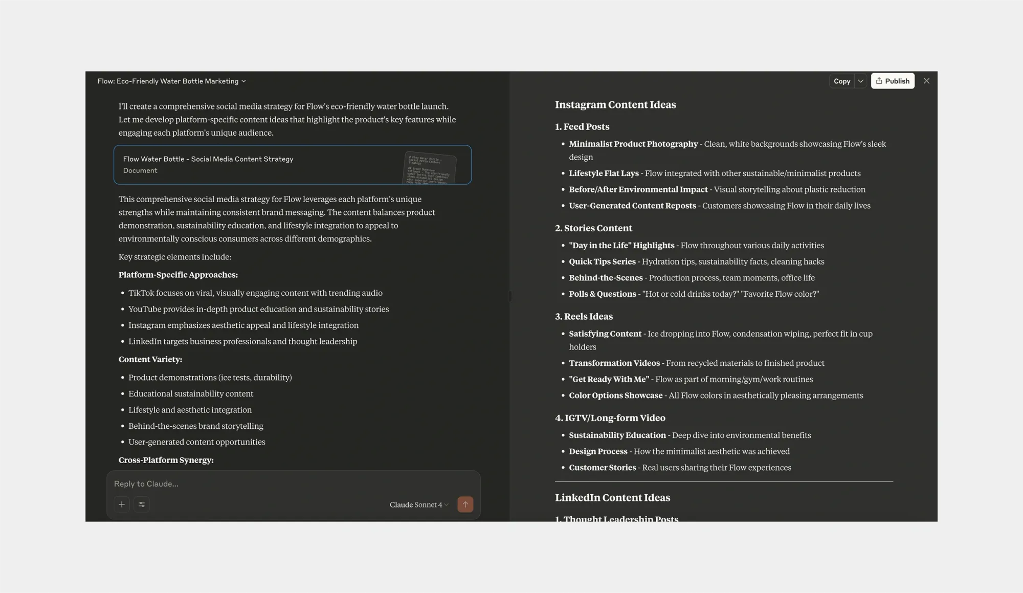 claude ai social media content creation