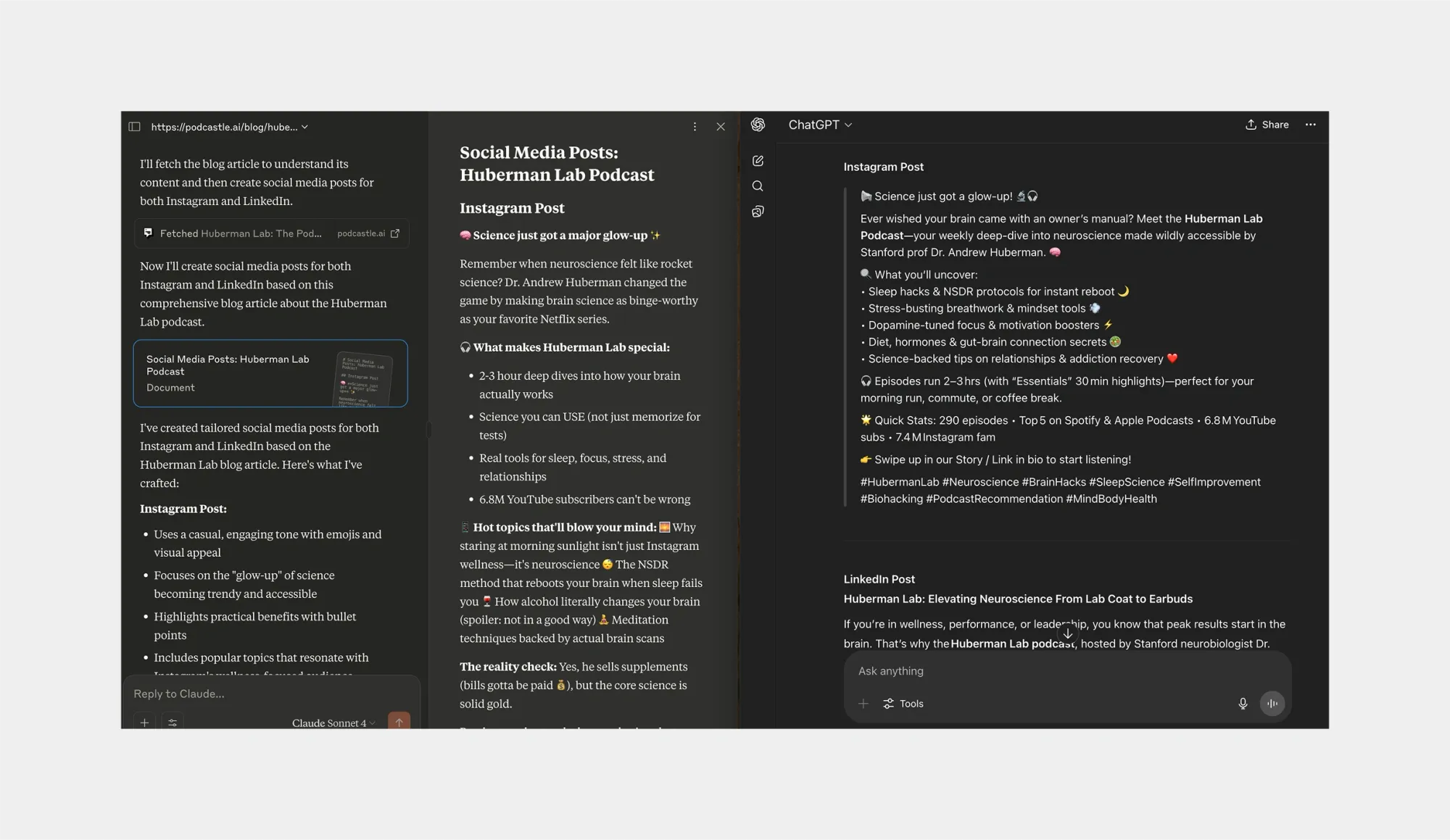 claude vs chatgpt for content creation