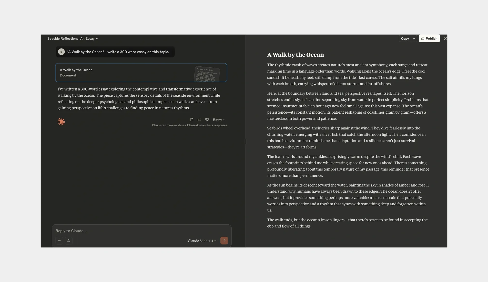 claude for creative writing