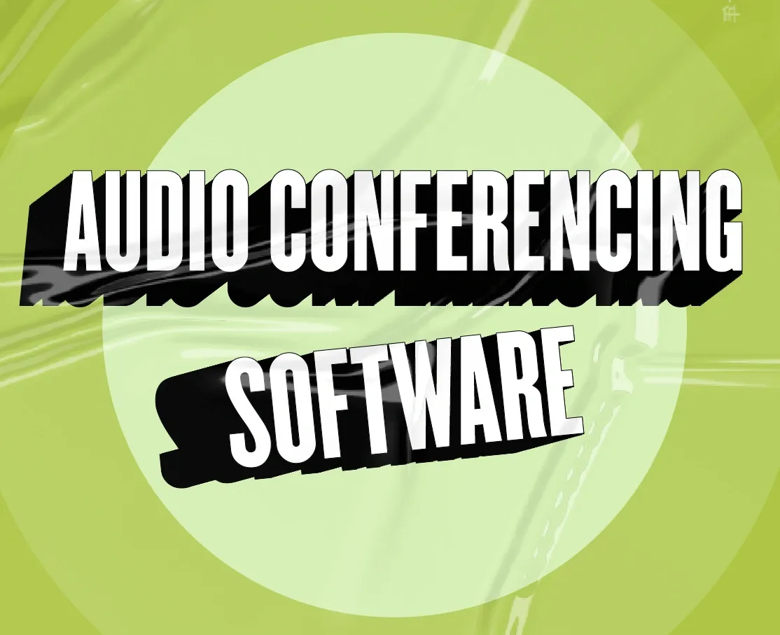 Audio conferencing software for remote work meetings