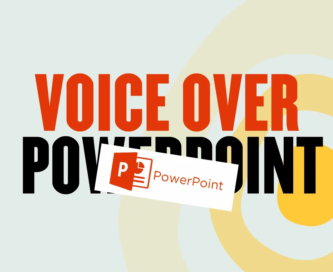 How to add a high-quality pre-recorded voice over to a PowerPoint presentation