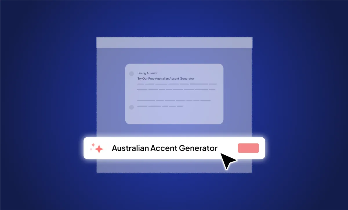 Going Aussie? Try our free Australian Accent Generator