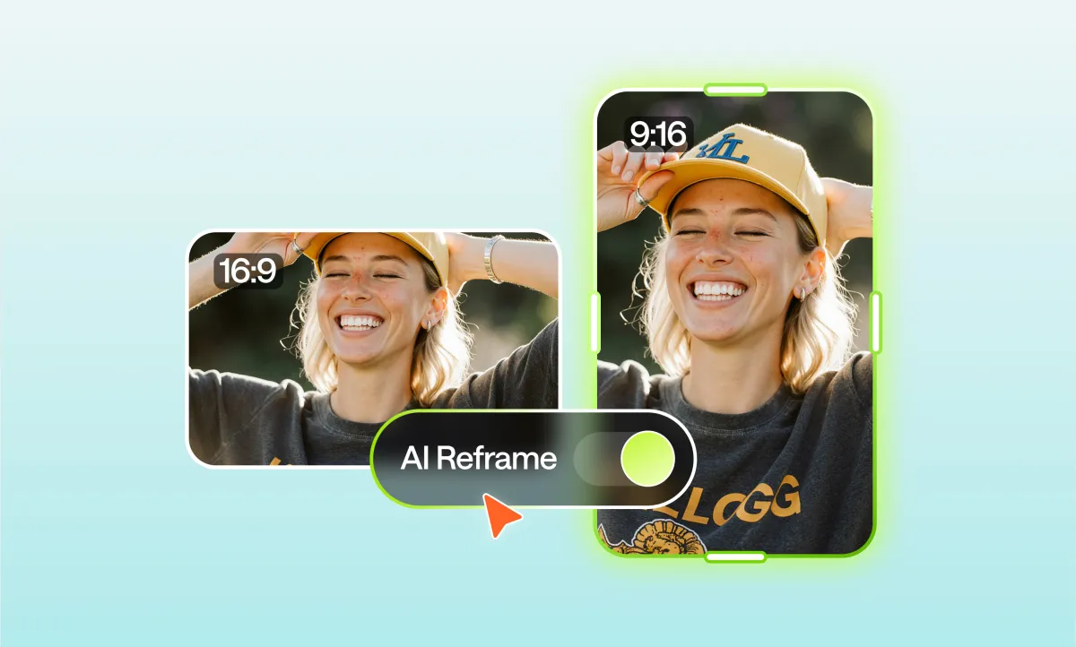 AI Reframe or the fastest way to convert the horizontal to vertical