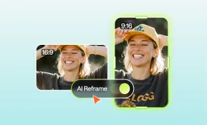 AI Reframe or the fastest way to convert the horizontal to vertical